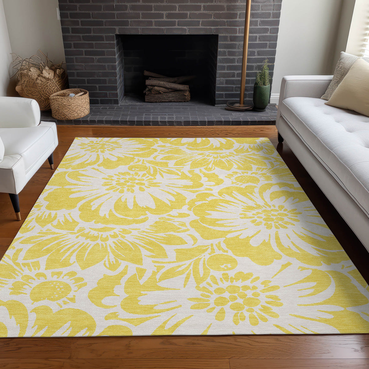 Chantille ACN551 Yellow Rug