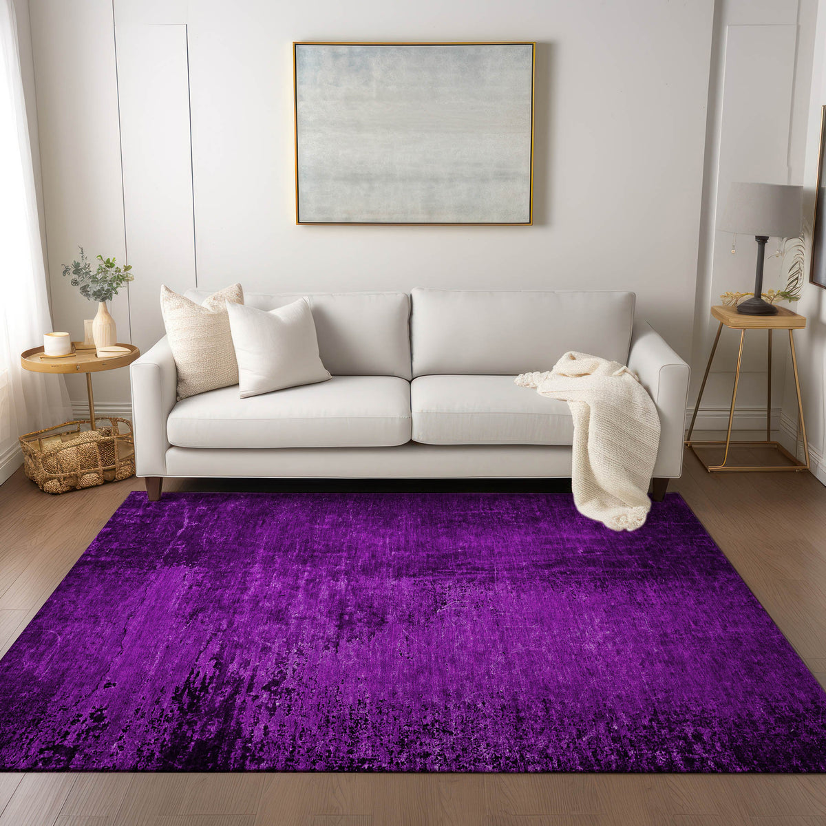 Chantille ACN554 Purple Rug