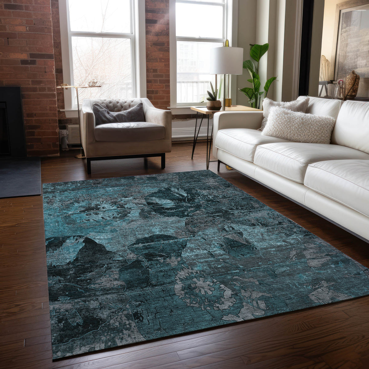 Chantille ACN555 Teal Rug