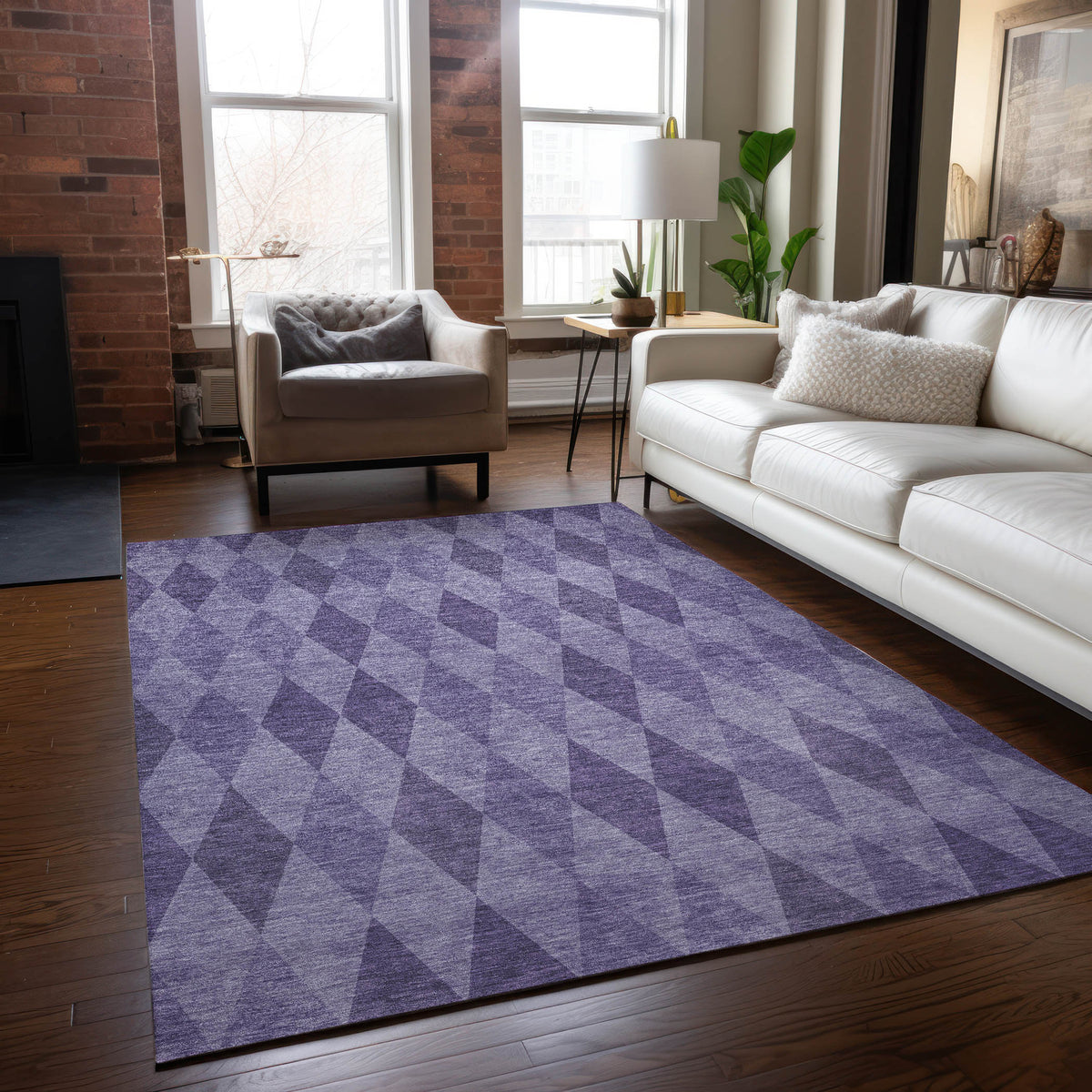 Chantille ACN561 Purple Rug