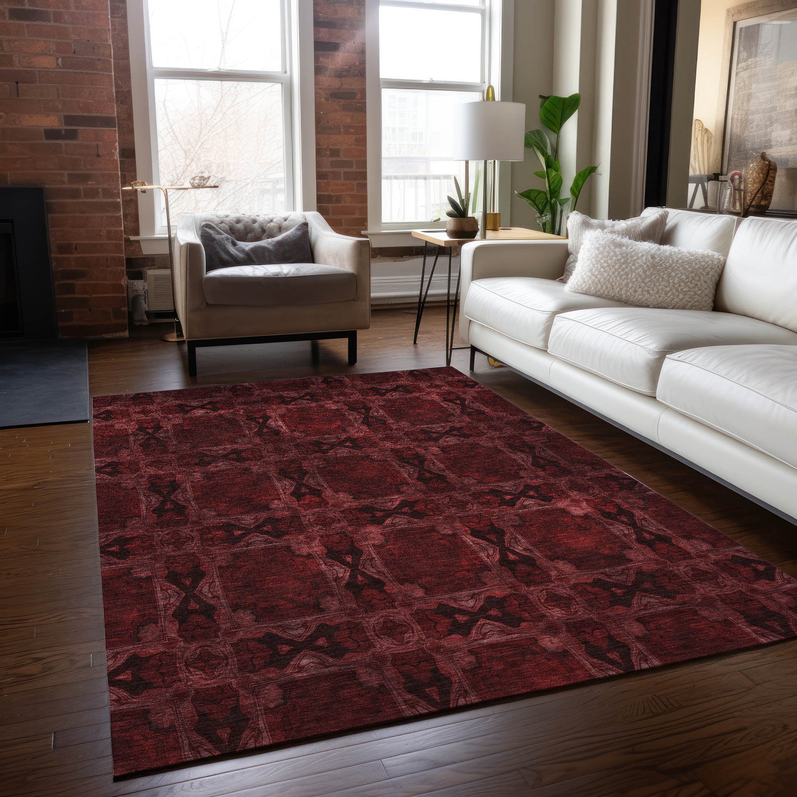 Chantille ACN564 Burgundy Rug