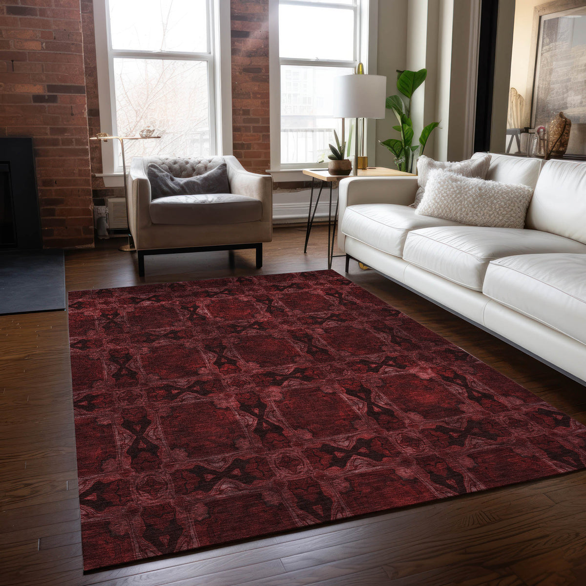 Chantille ACN564 Burgundy Rug