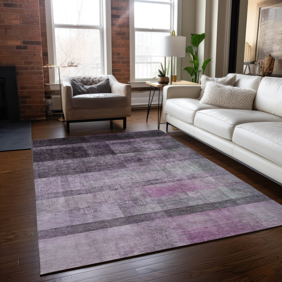 Chantille ACN568 Purple Rug