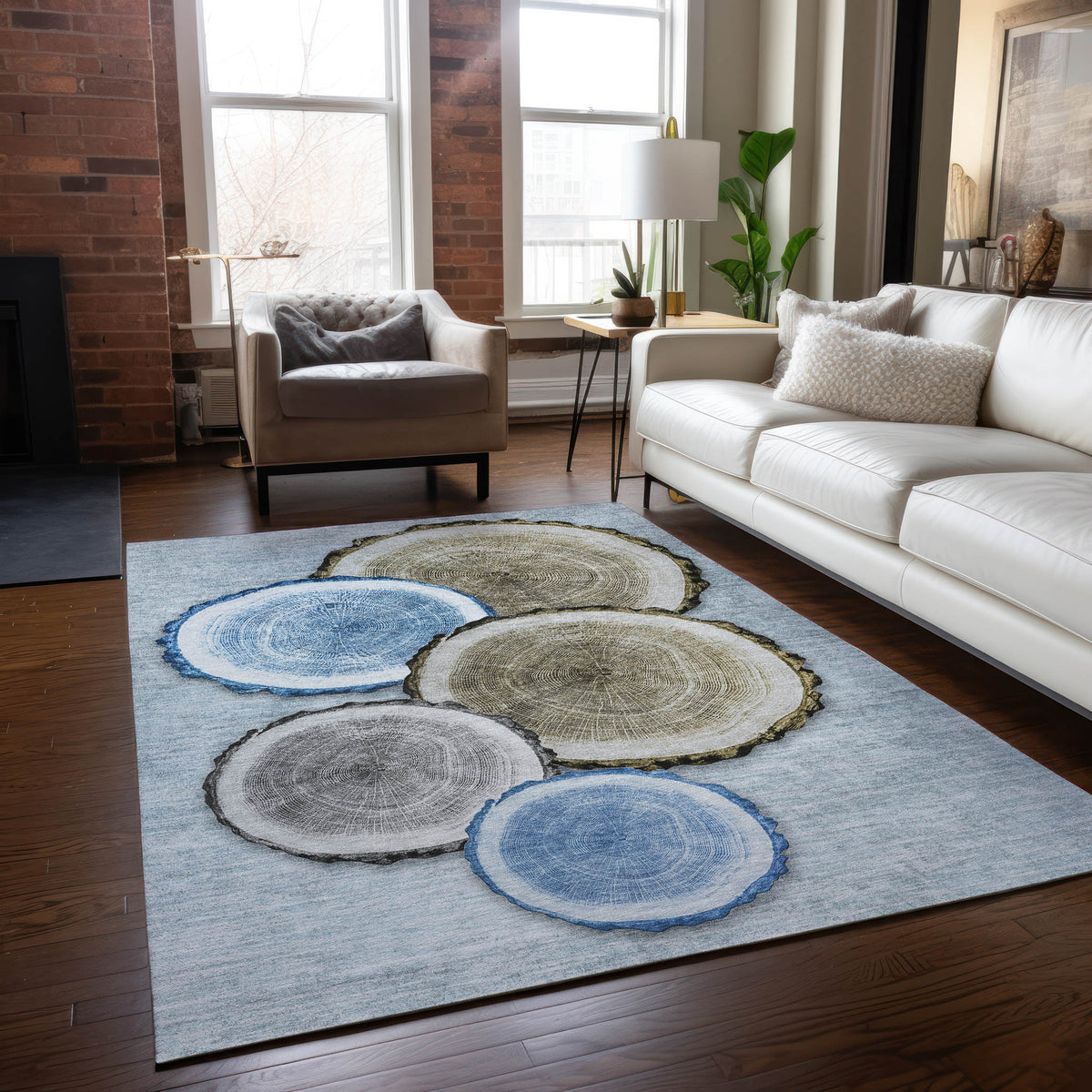Chantille ACN575 Blue Rug