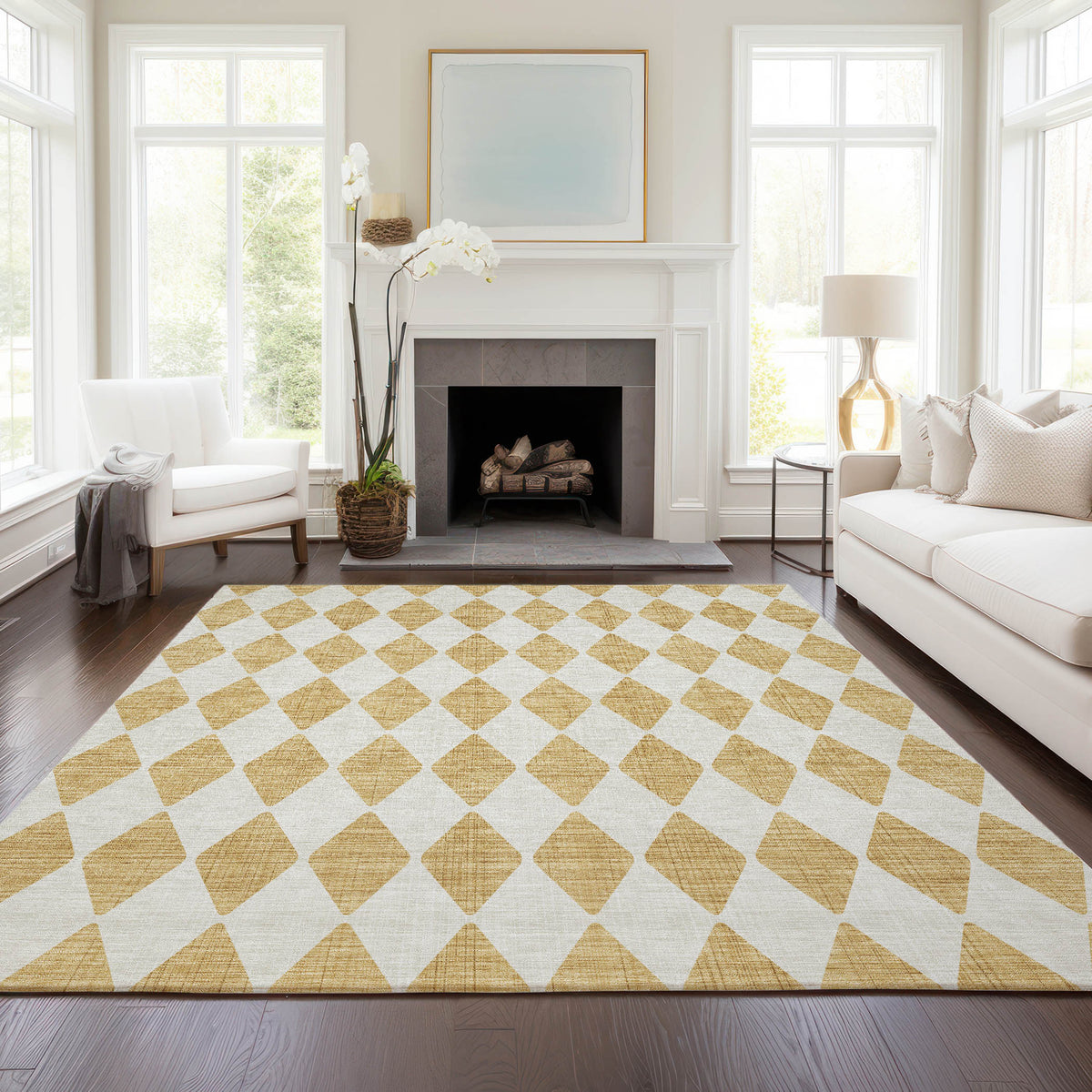 Chantille ACN578 Gold Rug