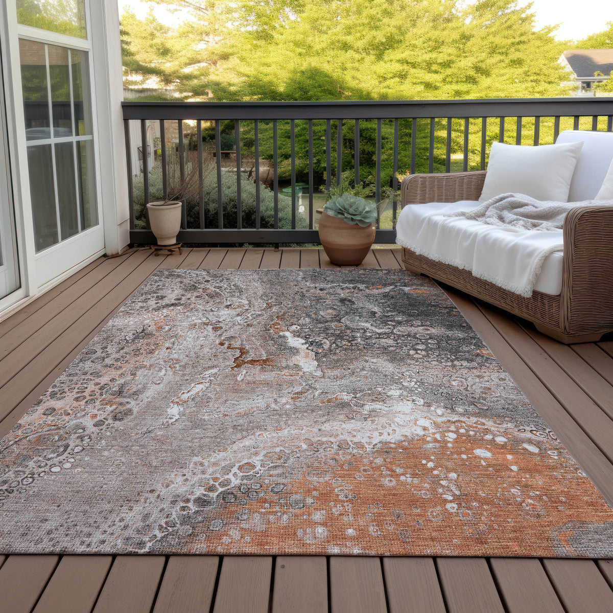 Chantille ACN588 Terracotta Rug