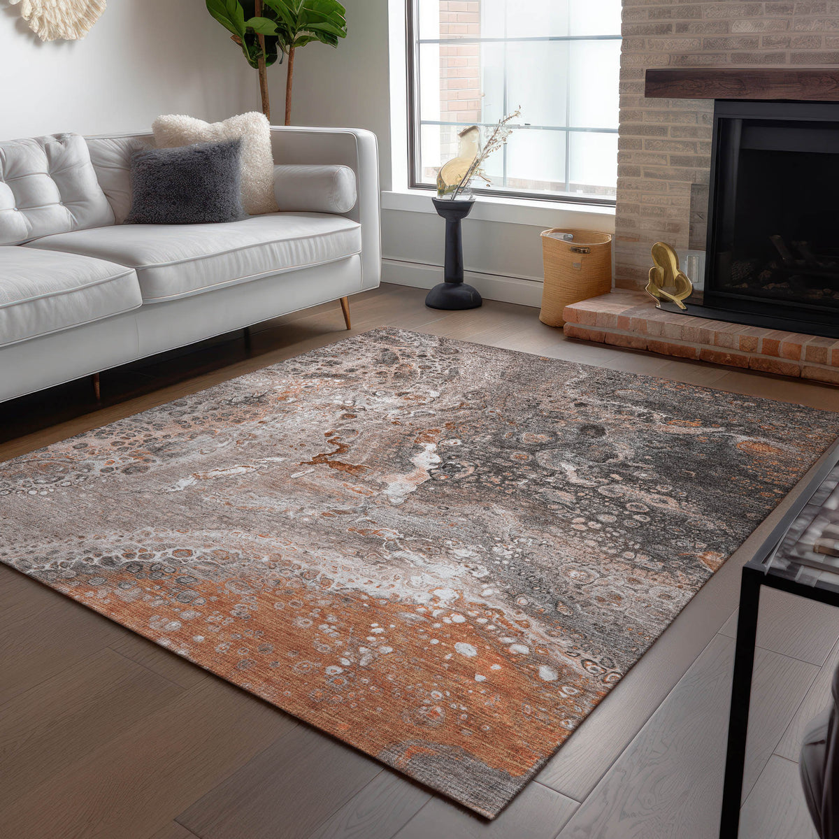 Chantille ACN588 Terracotta Rug