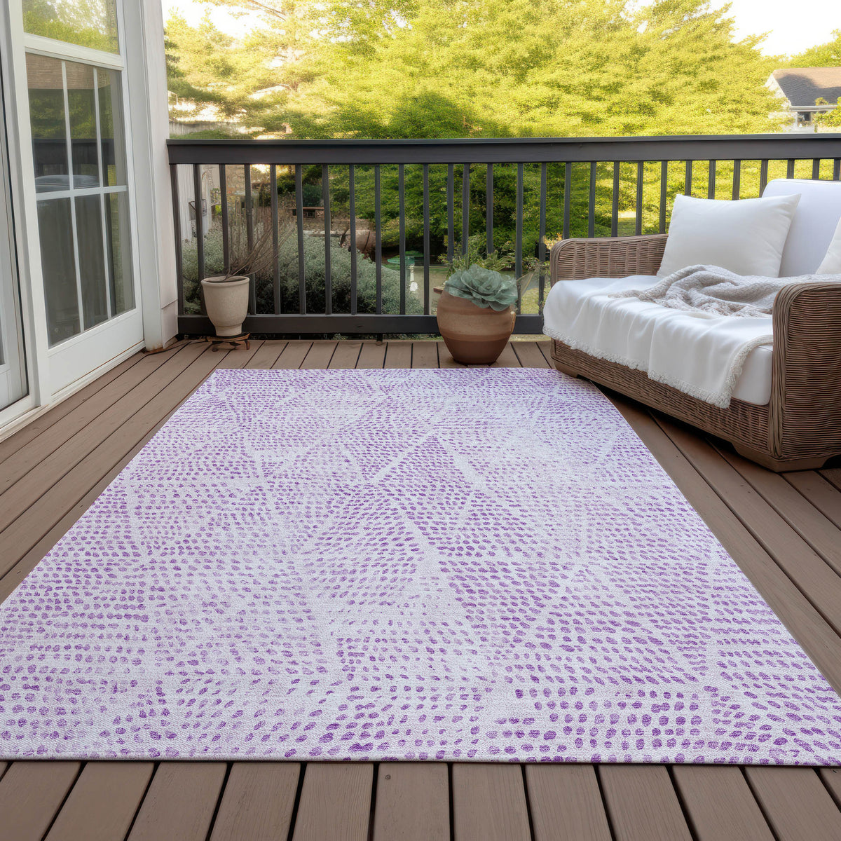 Chantille ACN591 Purple Rug