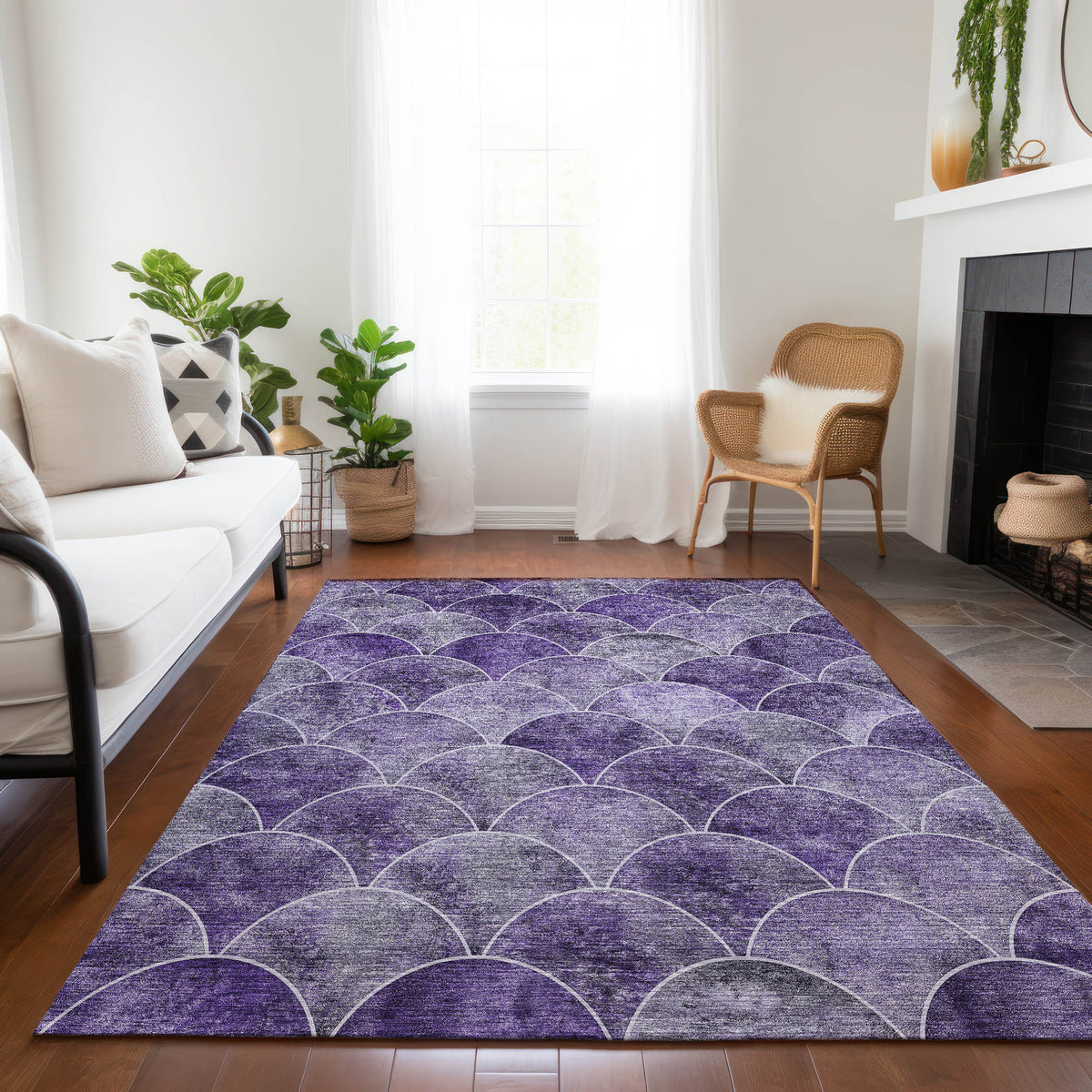 Chantille ACN594 Purple Rug