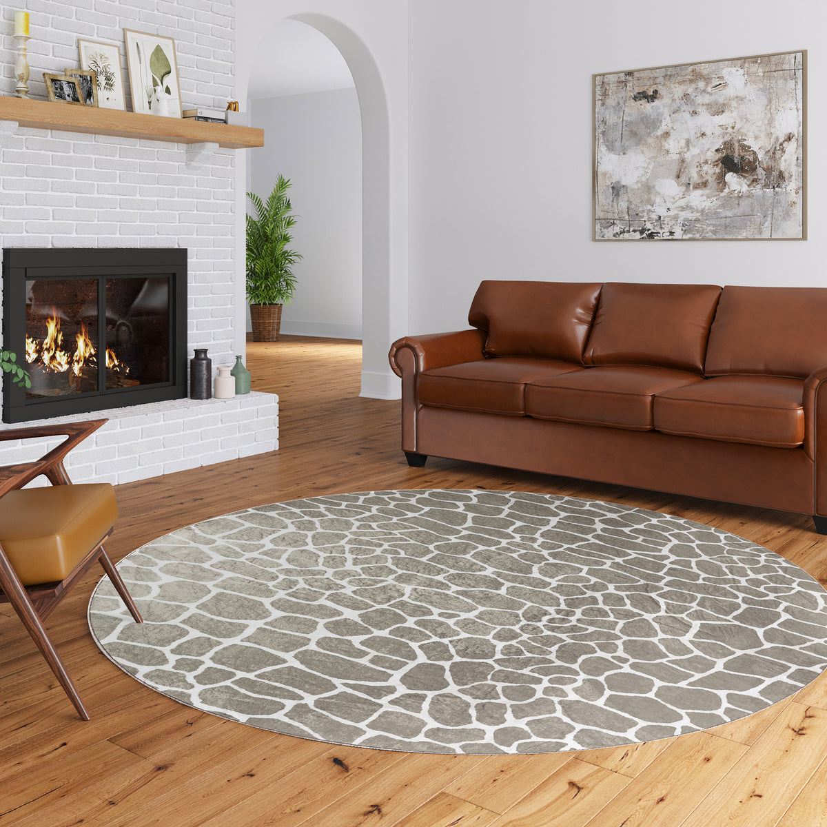 Akina AK4 Stone Rug- Rectangle 3' x 5' | Area Rugs - Rug & Home