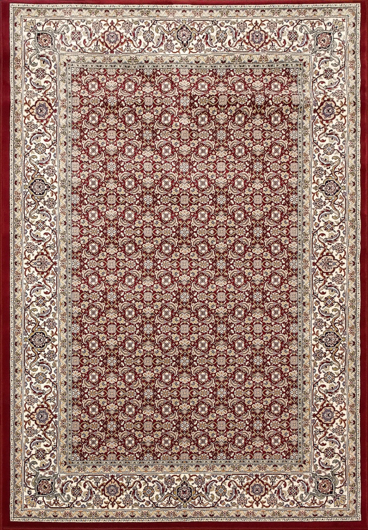 Ancient Garden 57011-1414 Red/Ivory Rug
