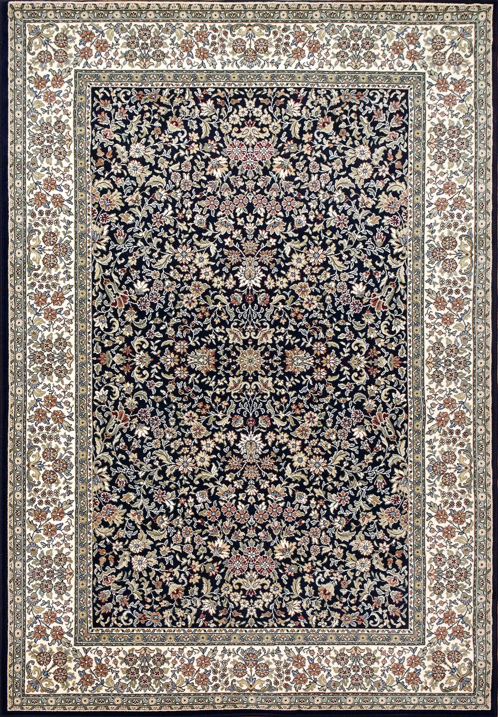 Ancient Garden 57078-3434 Blue/Ivory Rug