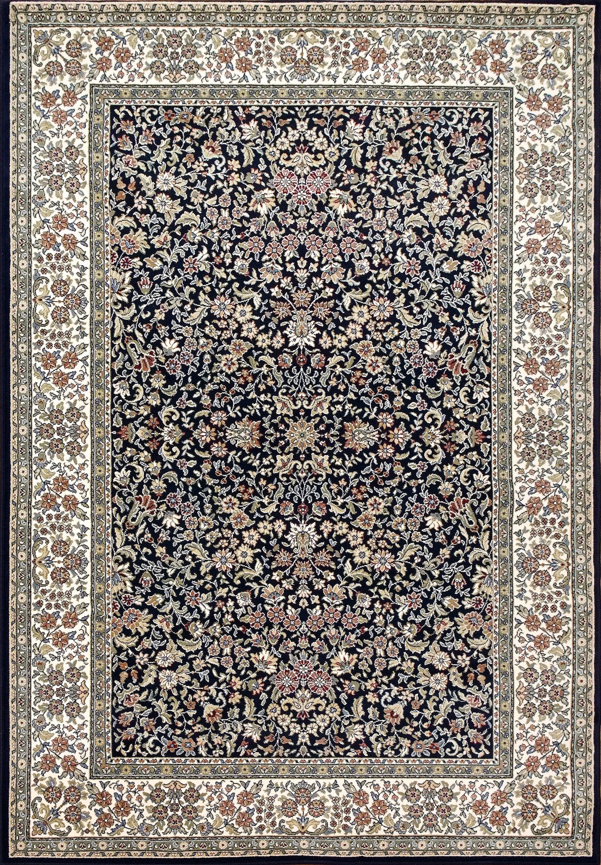Ancient Garden 57078-3434 Blue/Ivory Rug