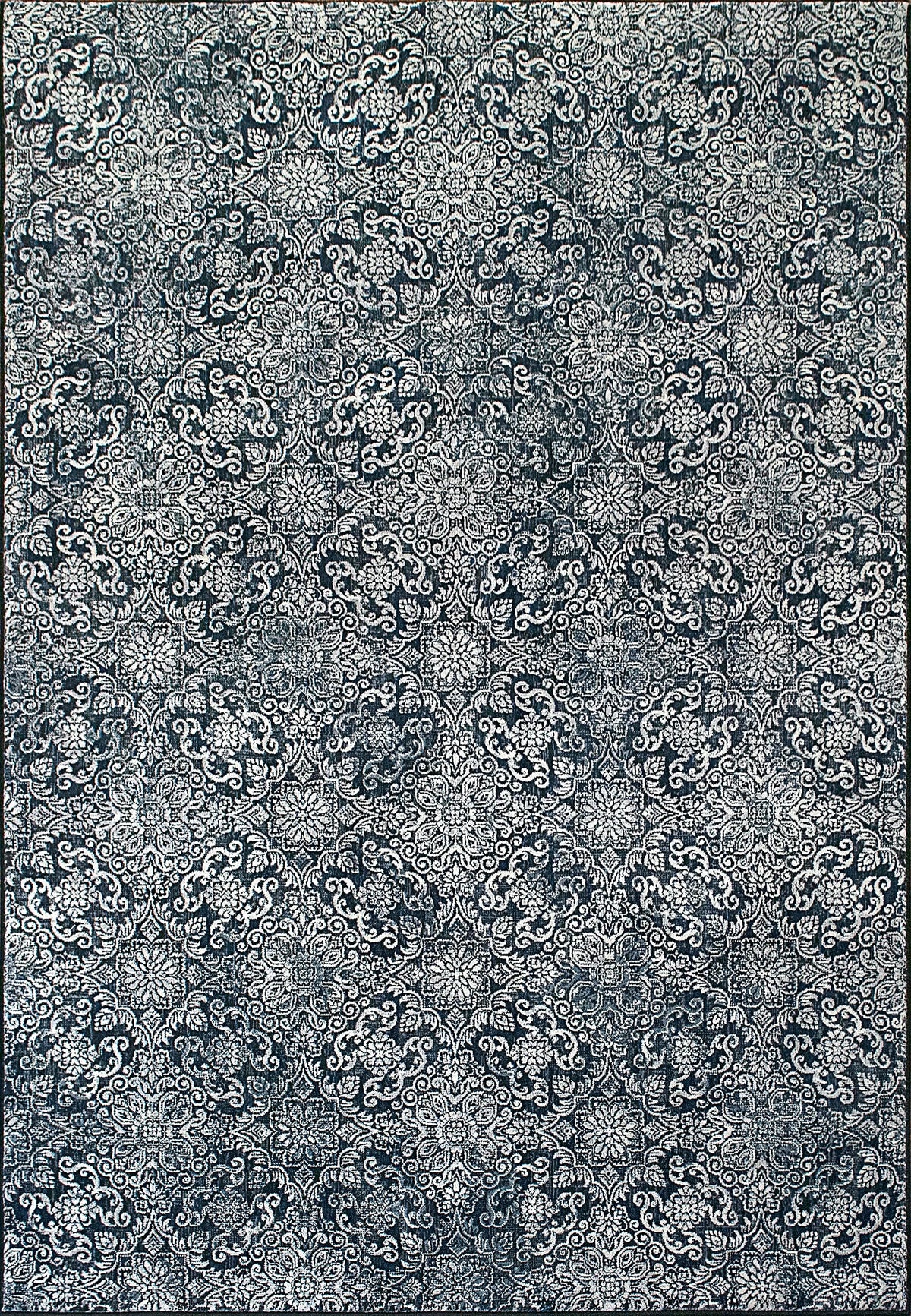 Ancient Garden 57162-3696 Steel Blue Rug