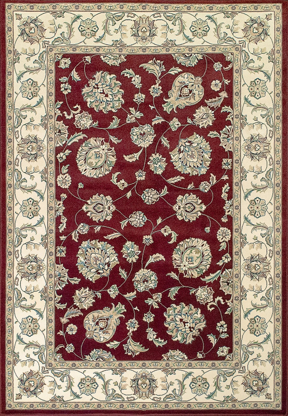 Ancient Garden 57365-1464 Red/Ivory Rug