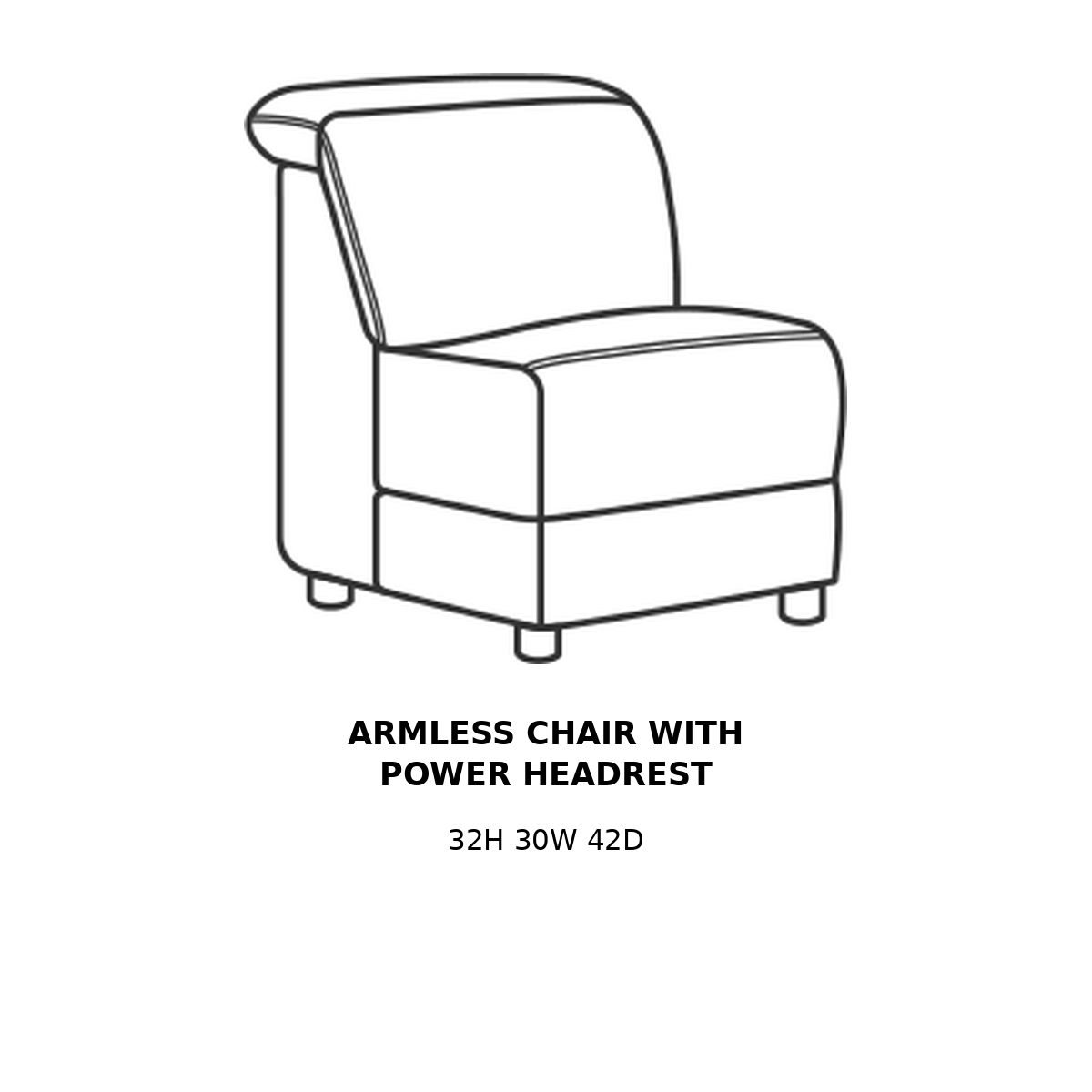 Aurora Armless Chair