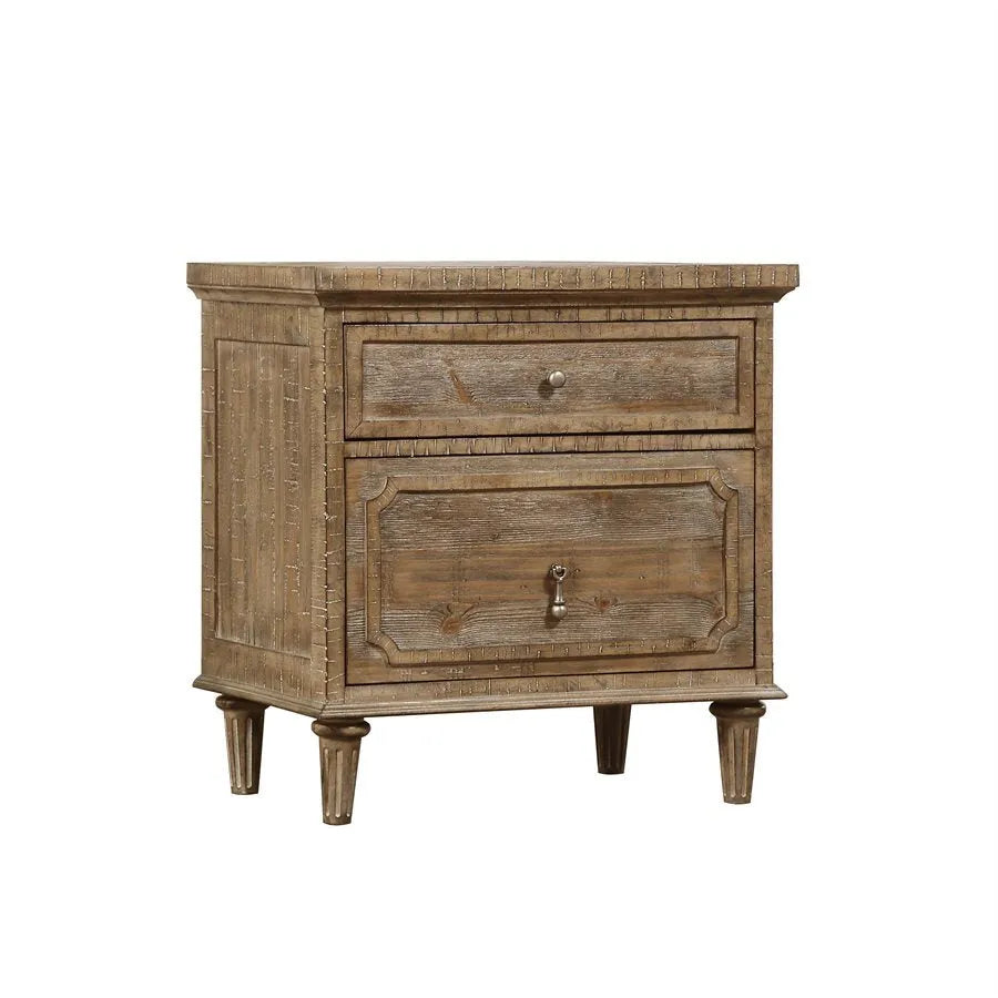 Interlude 2-Drawer Nightstand Sandstone Buff