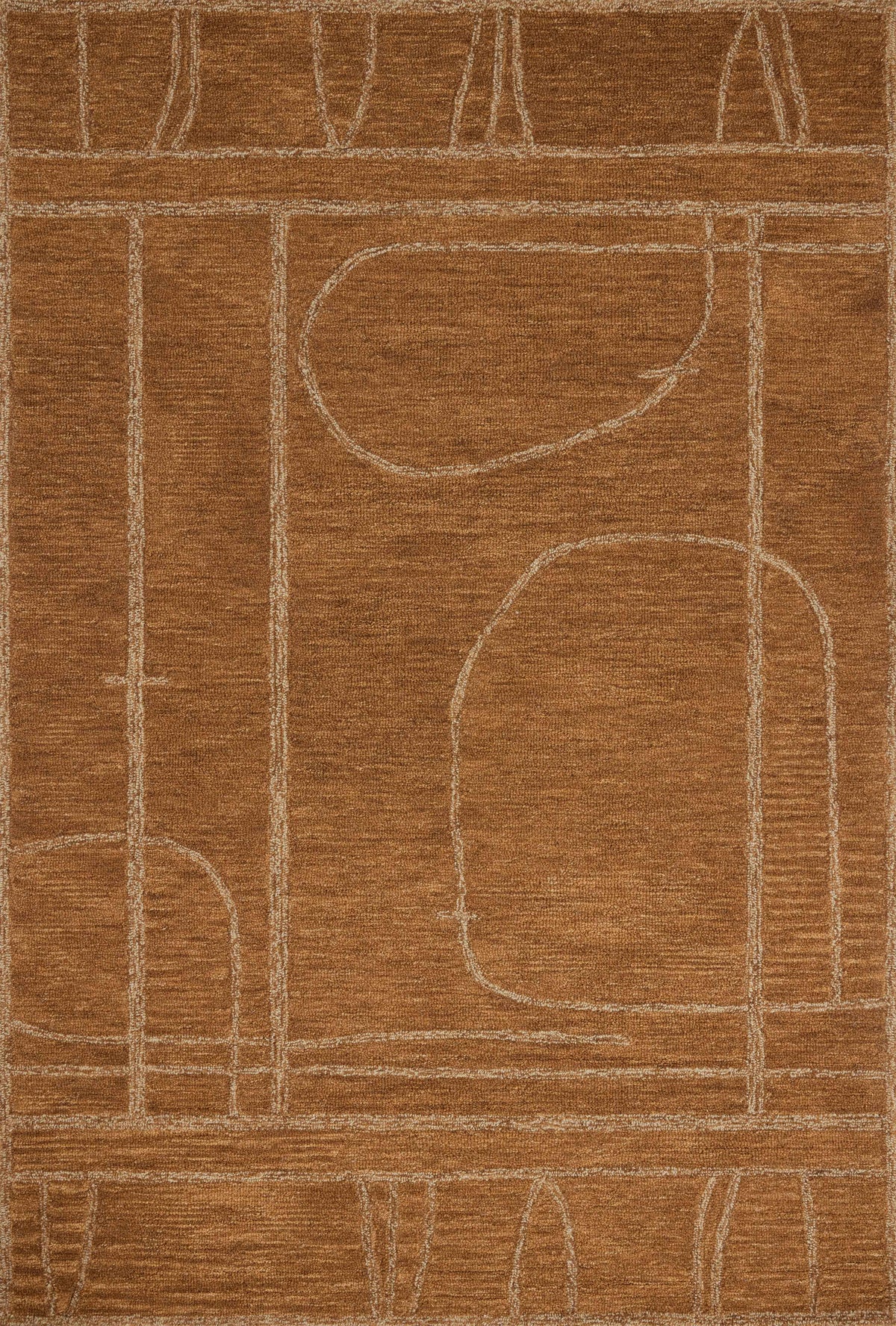 Clay Rug Inpo Barrow BAR-03 Clay Natural Rug- Rectangle 3'6
