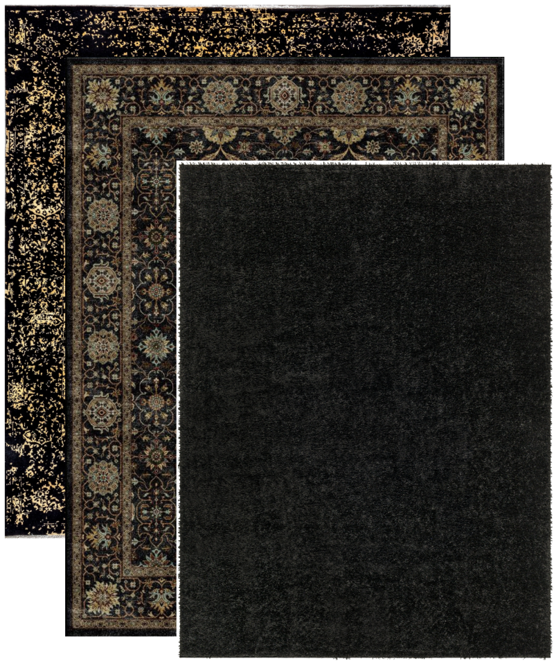 Black and White Area Rugs