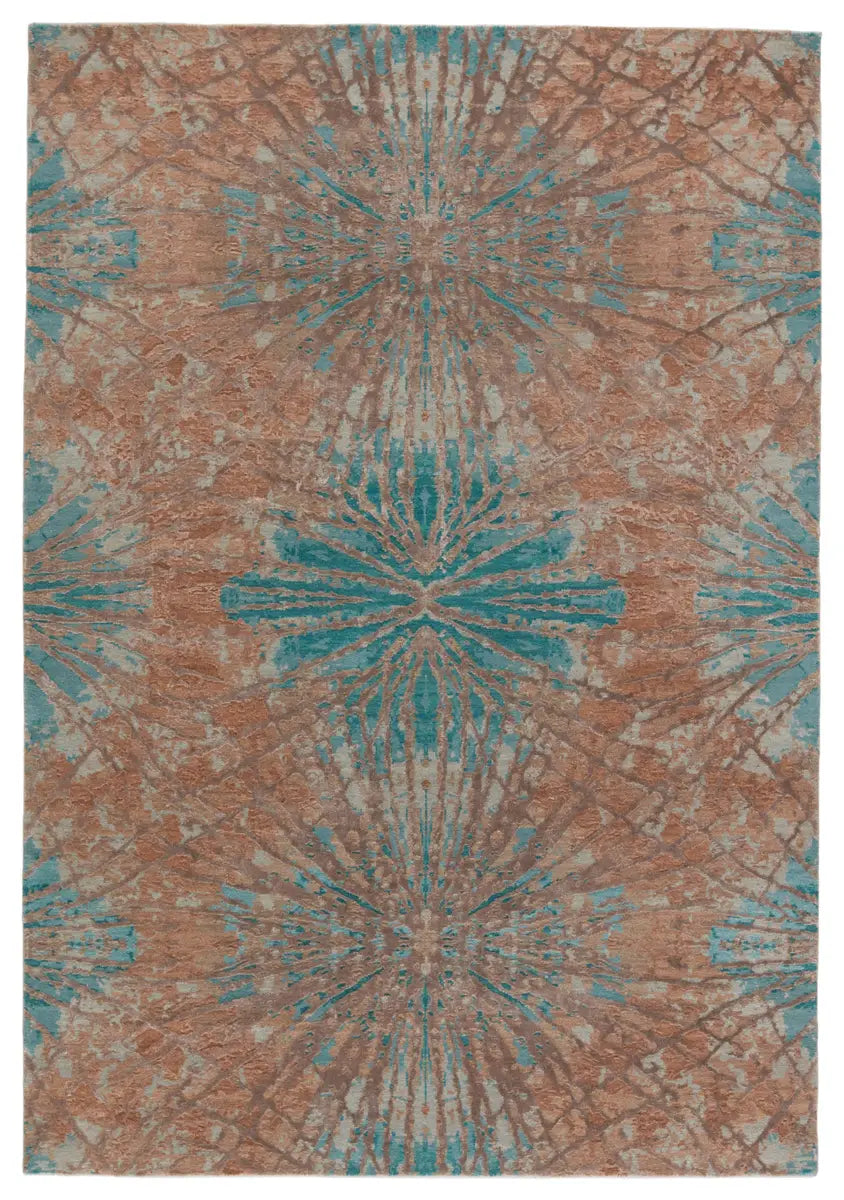 Chaos Theory CKV22 Brown/Sky Blue Rug