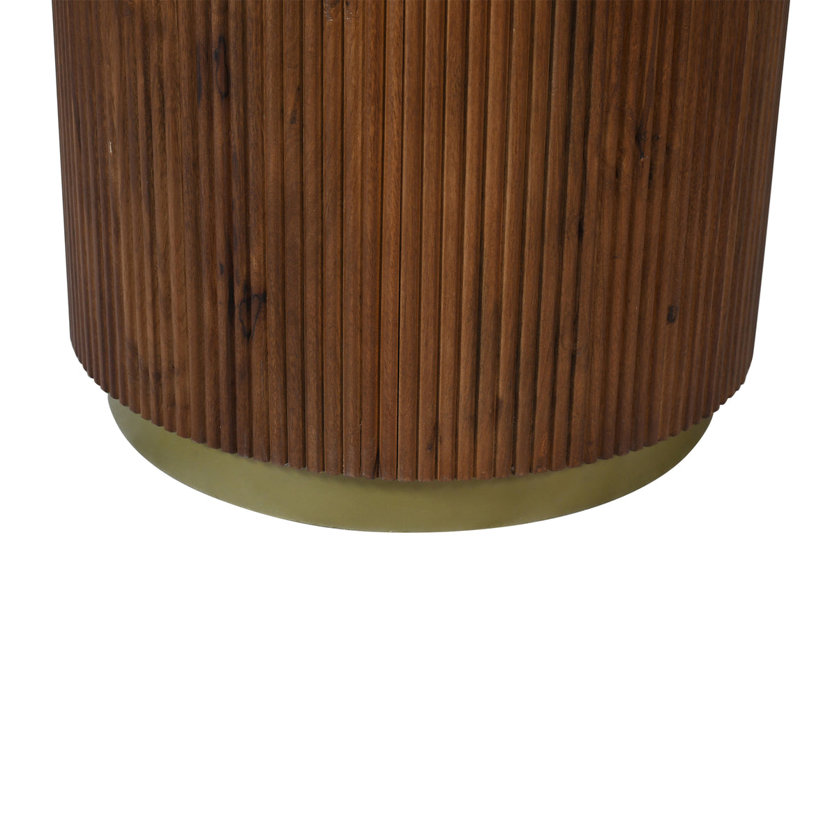 Bella Handmade Transitional Brown Wood Round Coffee Table
