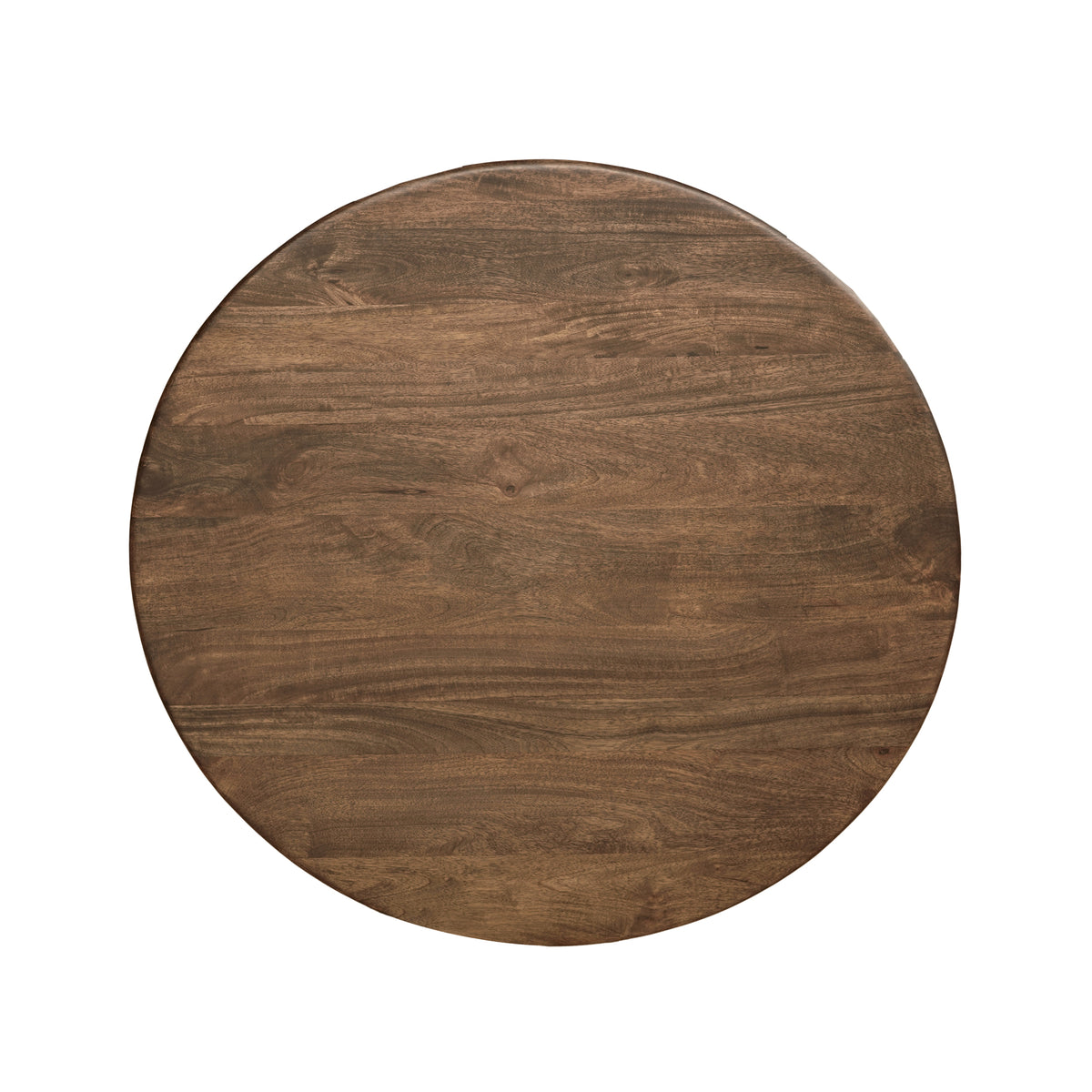 Prescott Transitional Brown Hand-Made Mango Wood Round Coffee Table