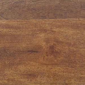 Transitional Solid Hand-Made Mango Wood/Glass Round Coffee Table
