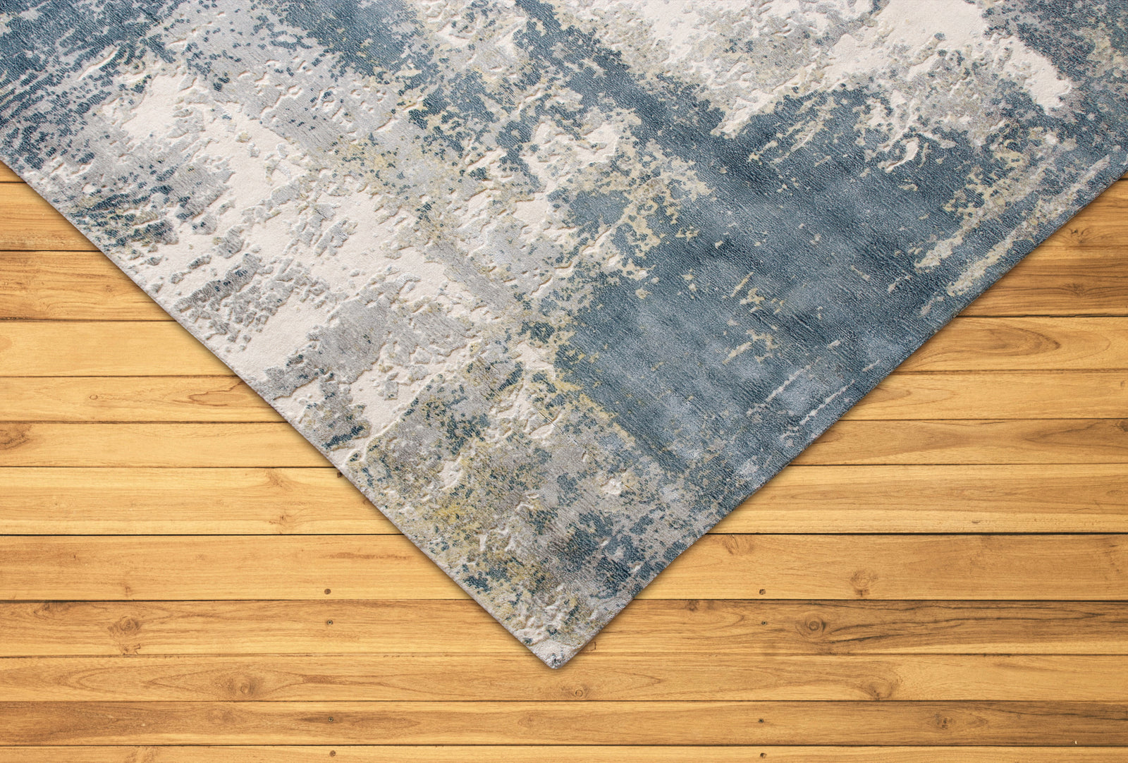 Cozy Printed RH-2018329 Blue Gold Rug