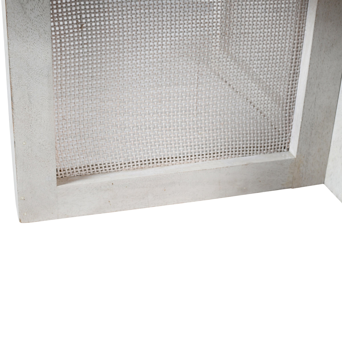 Ethan Handmade Transitional Whitewashed Wood Round Coffee Table
