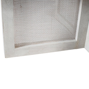 Ethan Handmade Transitional Whitewashed Wood Round Coffee Table