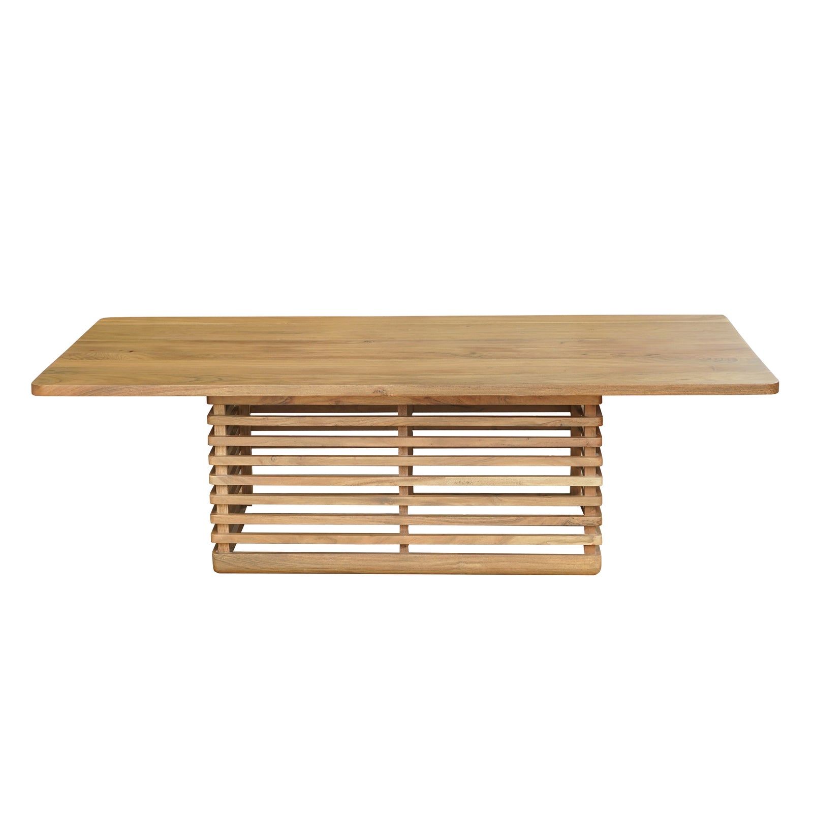 Axel Handmade Mission/Craftsman Light Brown Wood Rectangle Coffee Table