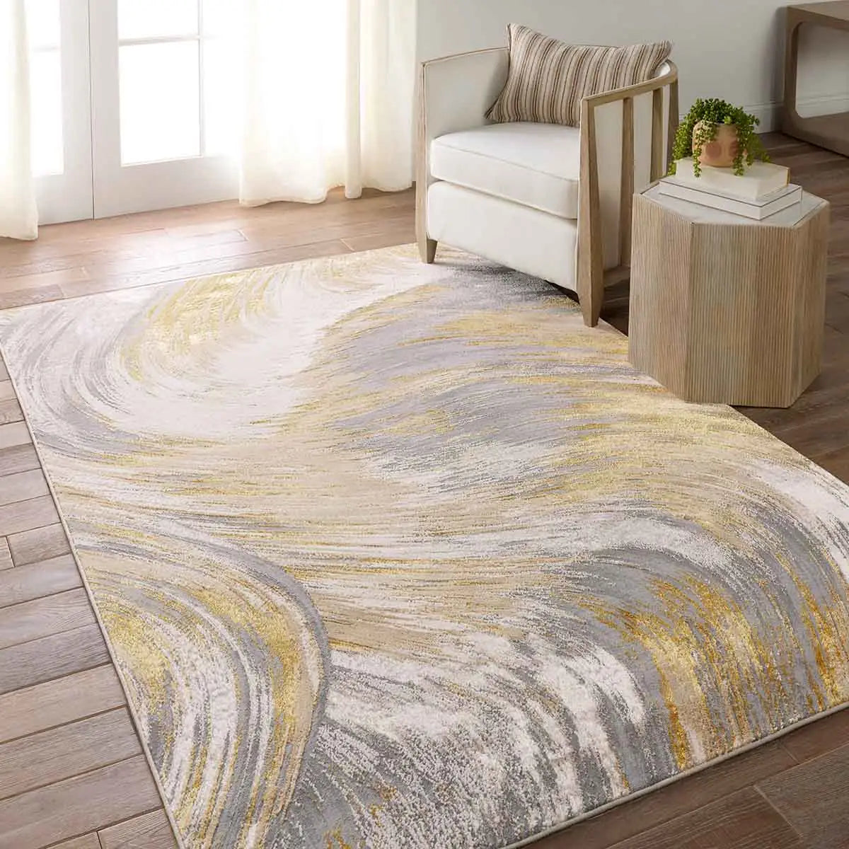 Catalyst CTY19 Grey/Golden Rug