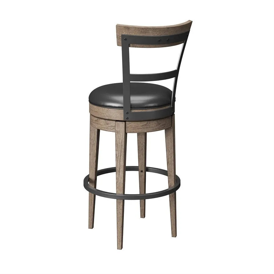 Benton Swivel Bar Stool Pecan Brown