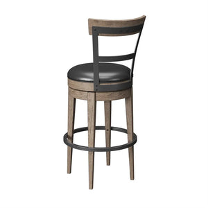 Benton Swivel Bar Stool Pecan Brown