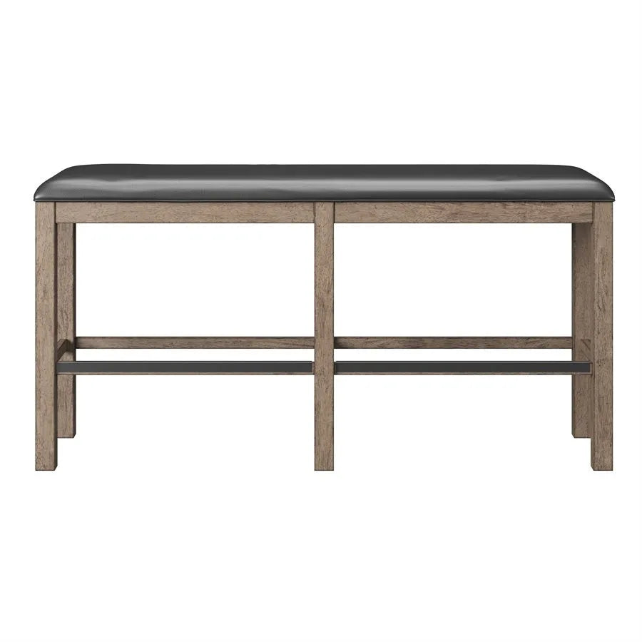 Benton 60" Bar Height Bench Pecan Brown