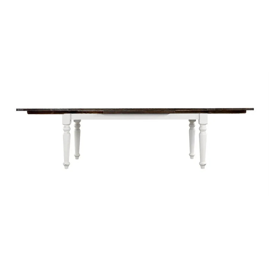Mountain Retreat Dining Table W/2 Leaves Dark Mocha & Antique White