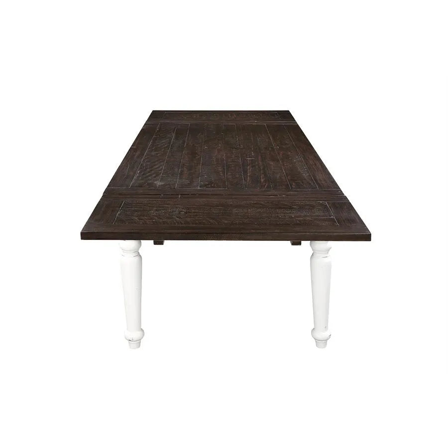 Mountain Retreat Dining Table W/2 Leaves Dark Mocha & Antique White