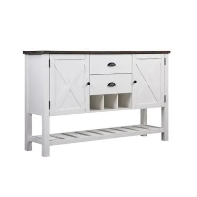 Mountain Retreat 2-Drawer Server Dark Mocha & Antique White