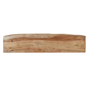 Hartford Farmhouse Natural Brown Hard Wood Live Edge Dining Bench