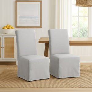 Ursula Transitional Gray Upholstered Dining Chair, Set of 2