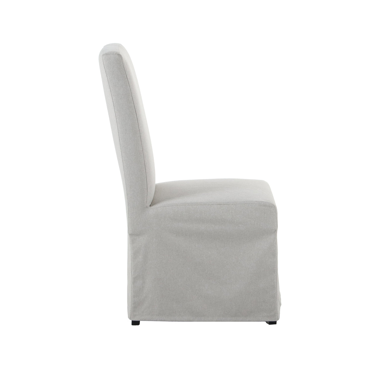 Ursula Transitional Gray Upholstered Dining Chair, Set of 2