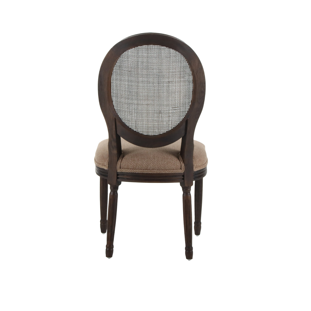 Isabella Traditional Brown Upholstered Dining Chair, Set of 2