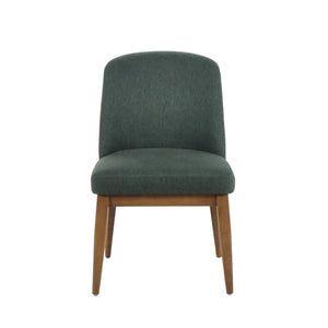 Ariadne Transitional Green/ Brown Upholstered Dining Chair, Set of 2