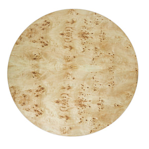 Emma Handmade Transitional Natural Burl Wood Round Dining Table