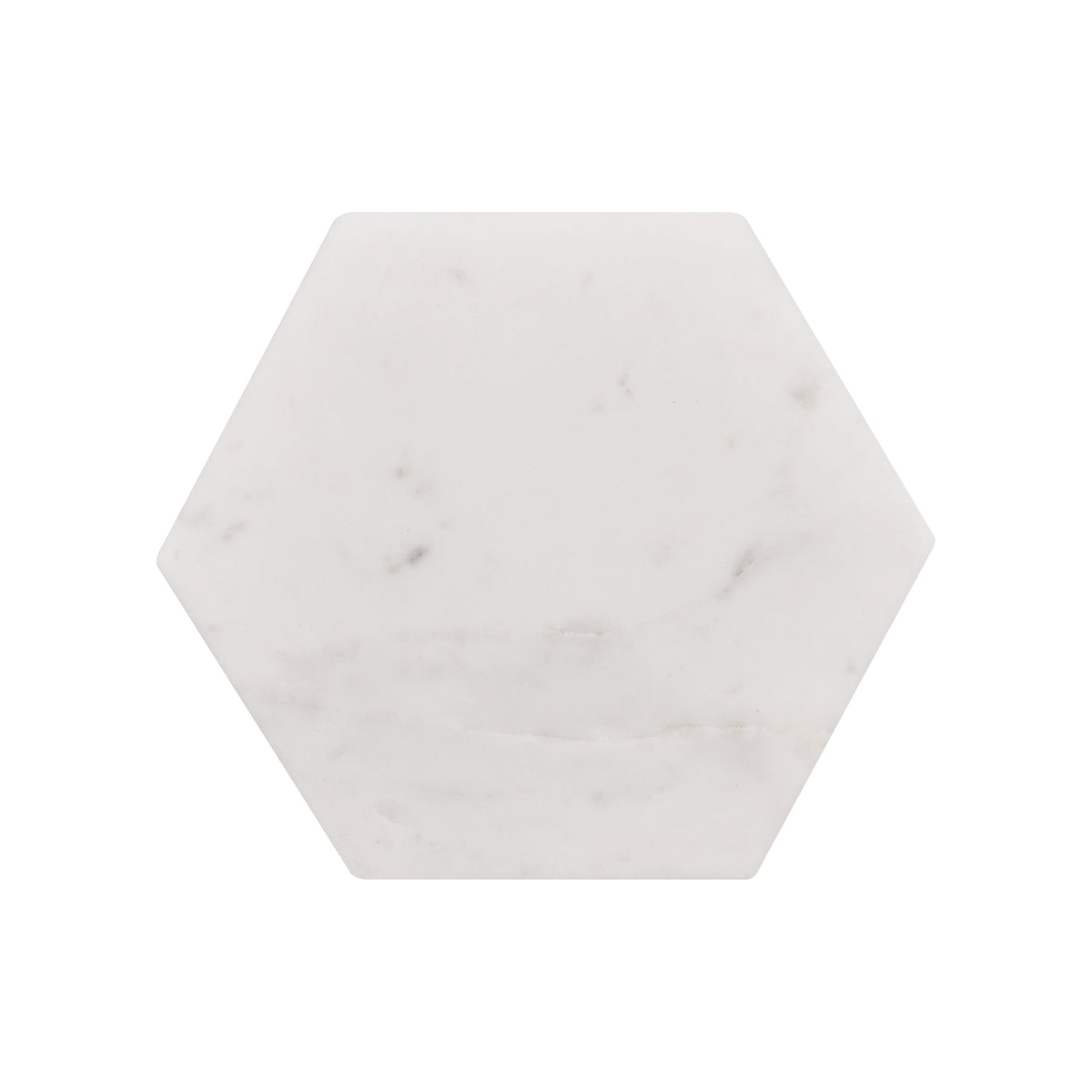 Iris Handmade Transitional Marble and Metal Drink Table, Gold/White