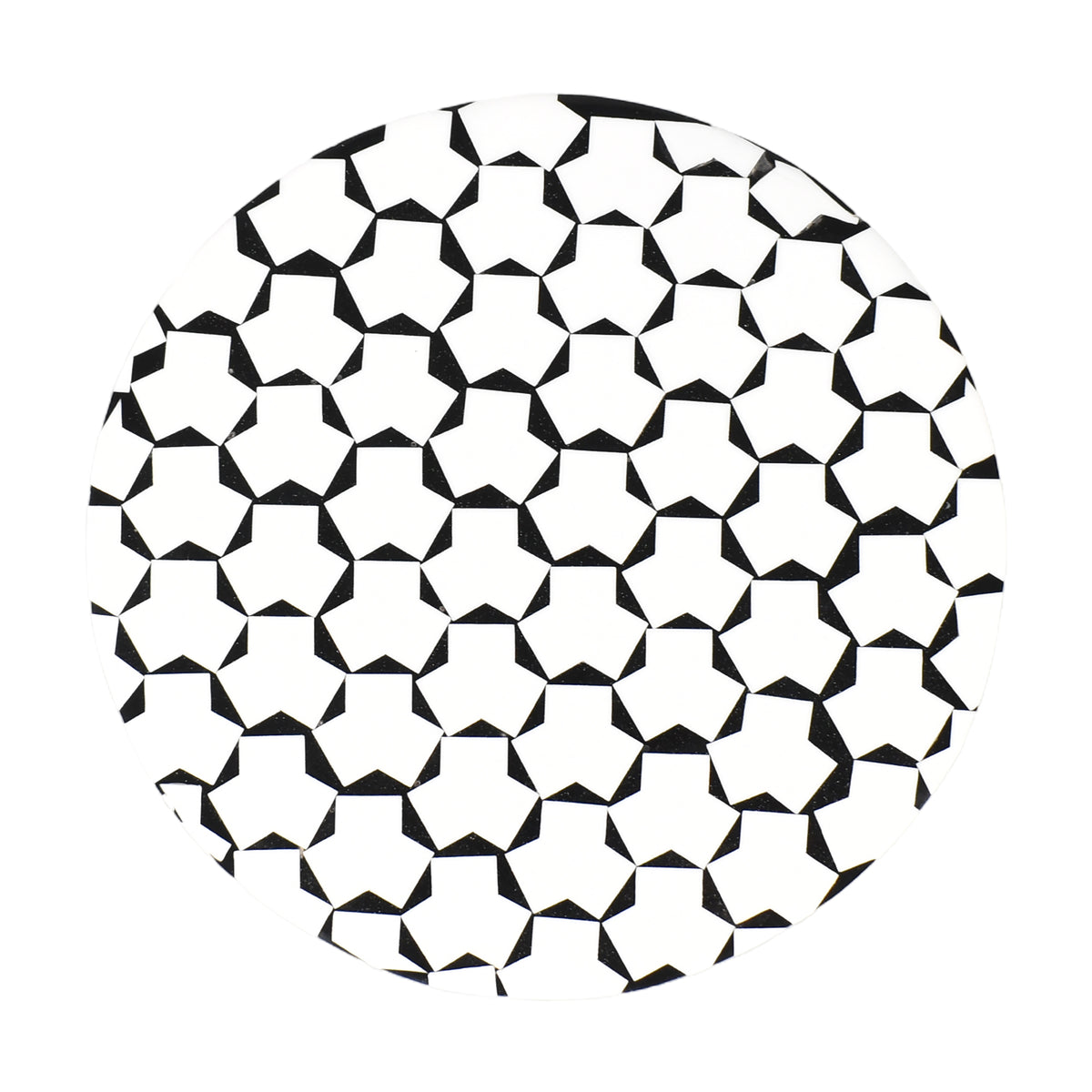 Fairmont Handmade Glam Resin Drink Table, Black/White