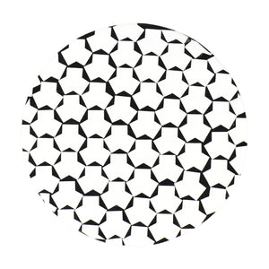 Fairmont Handmade Glam Resin Drink Table, Black/White