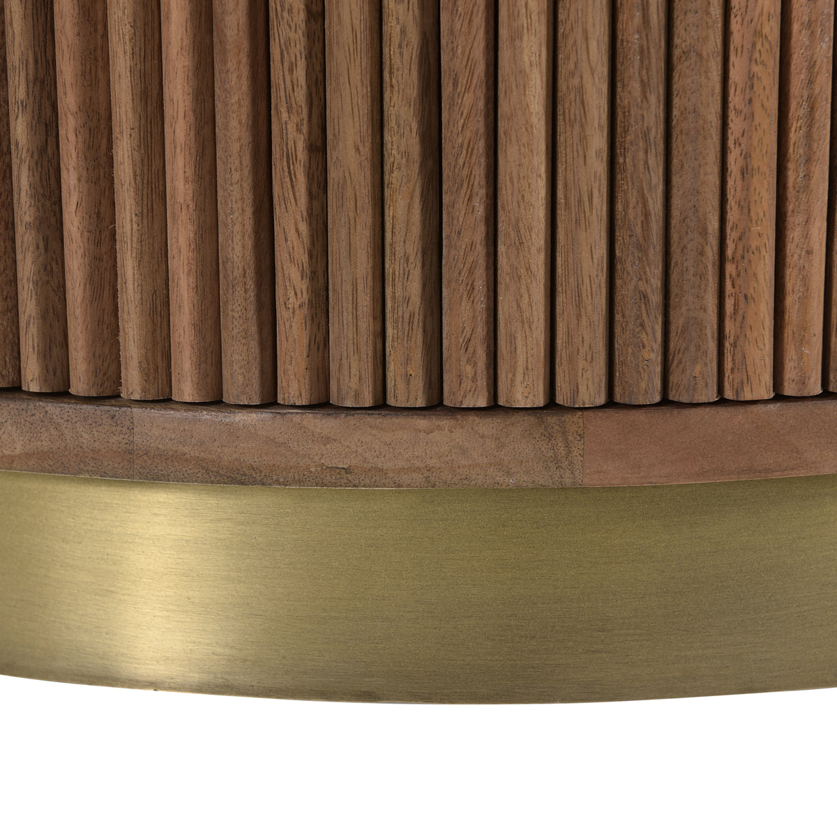 Bella Handmade Transitional Brown  Wood Round Dining Table