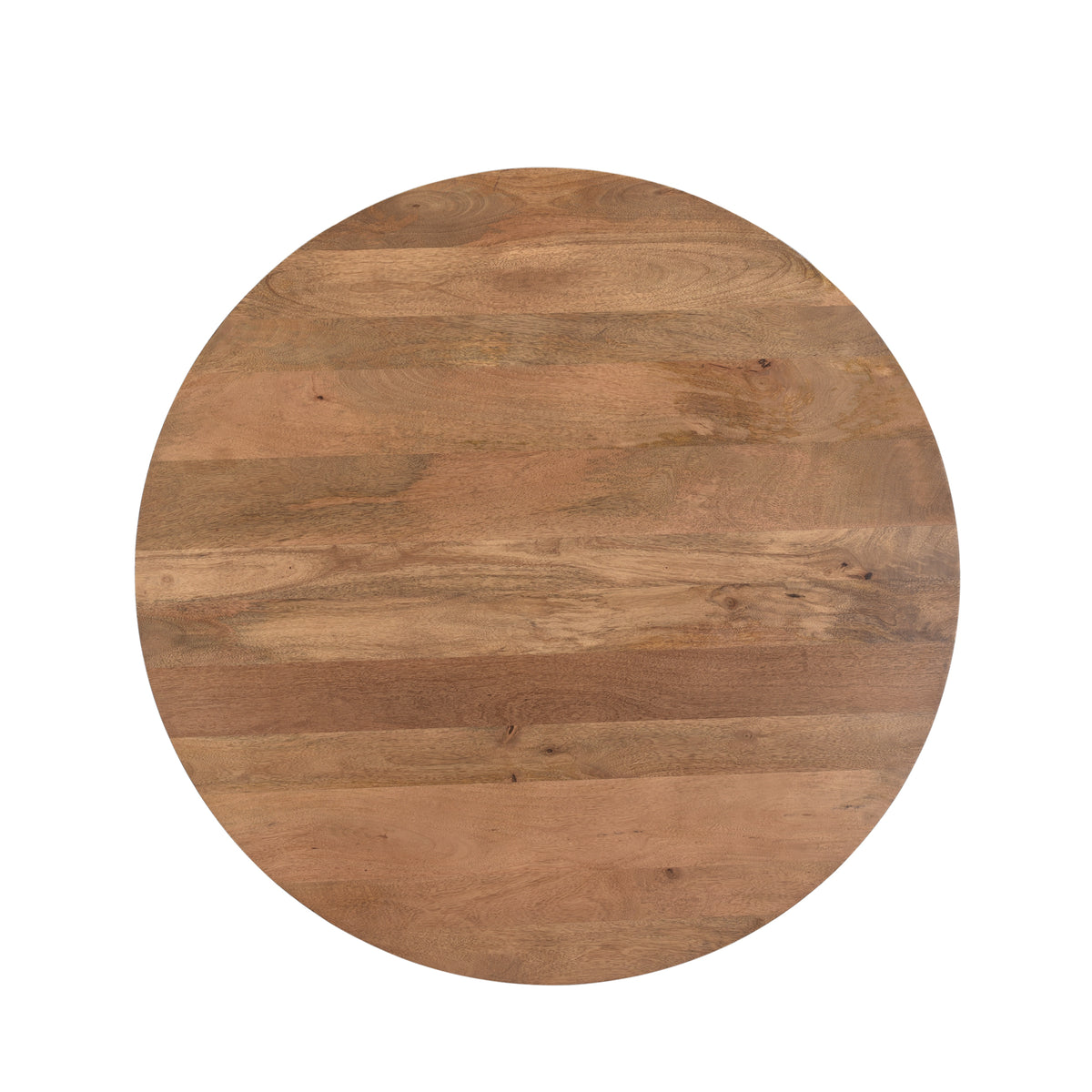 Bella Handmade Transitional Brown  Wood Round Dining Table