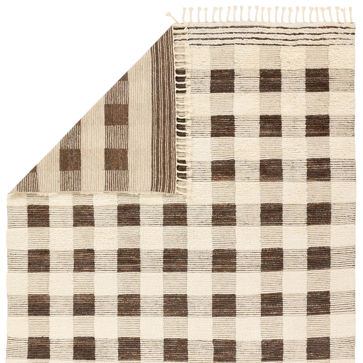 Desouk DSK02 Ivory/Brown Rug